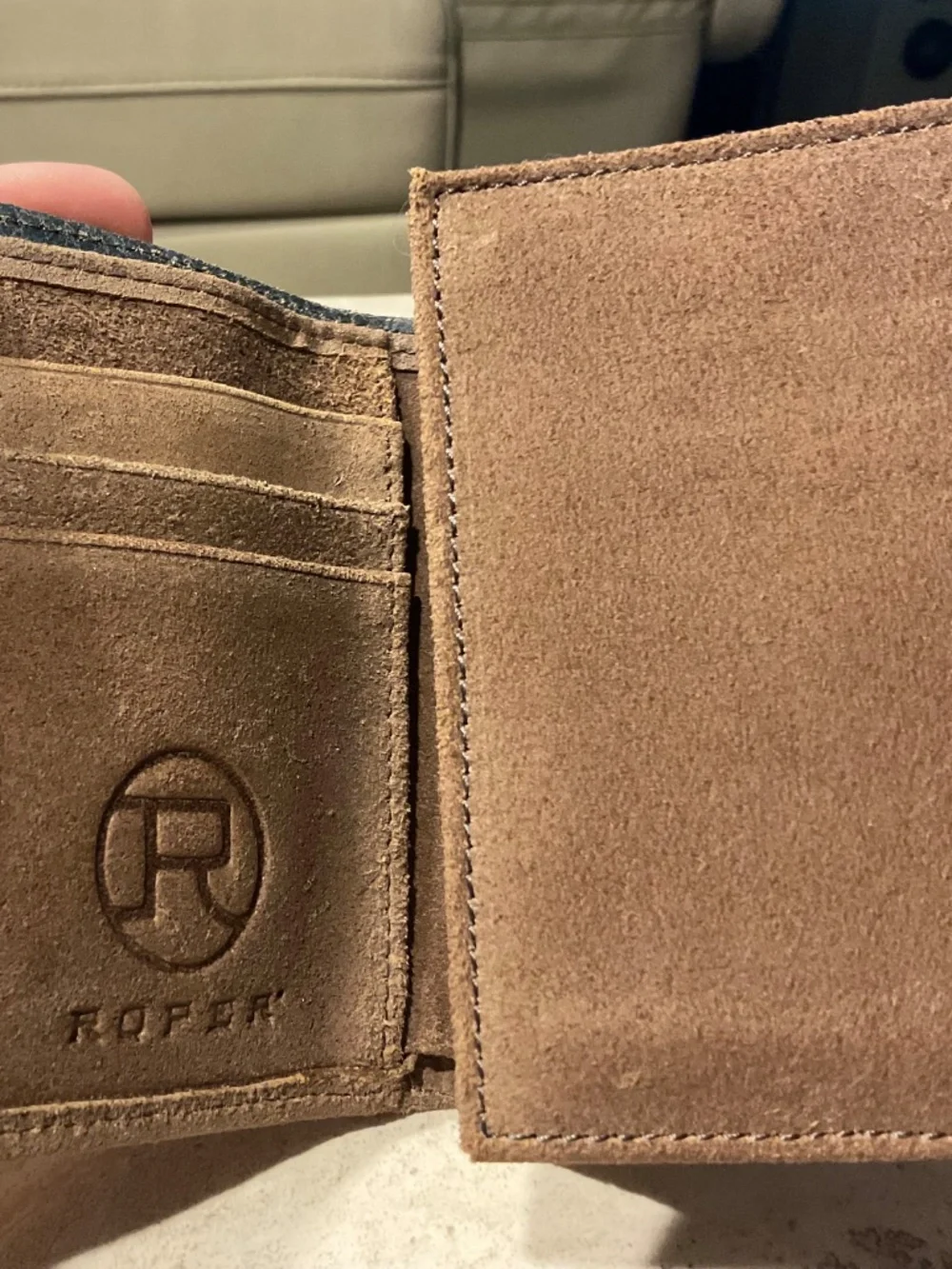 Roper Leather Trifold Wallet Stars and Stripes New